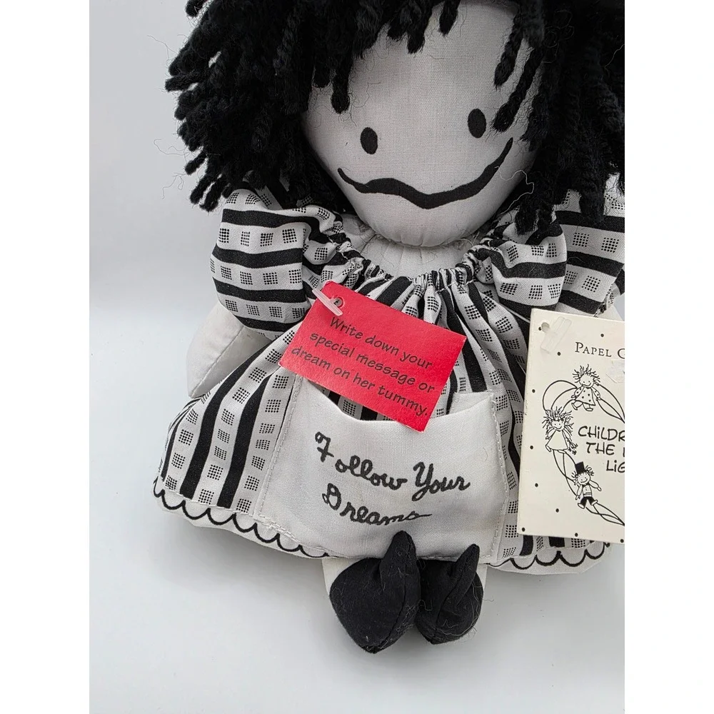 Papel Giftware Children of the Inner Light Marci Rag Doll Follow Your Dreams Tag
